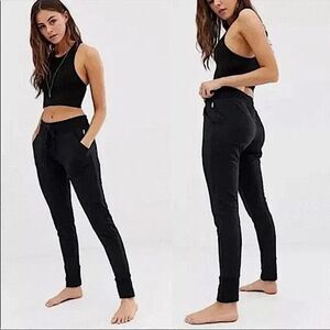 Free People Movement Sunny Skinny Sweatpants Joggers Black MEDIUM